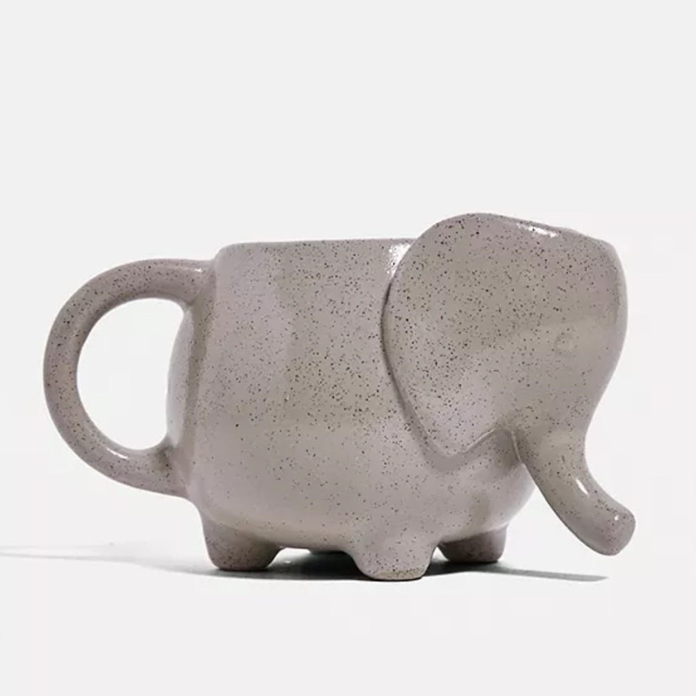 NWT Elephant Mug Gray Sculptural Urban Outfitters
